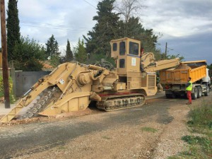 Trancheuse TESMEC 985. Villeneuve les Maguelone - Eau Potable